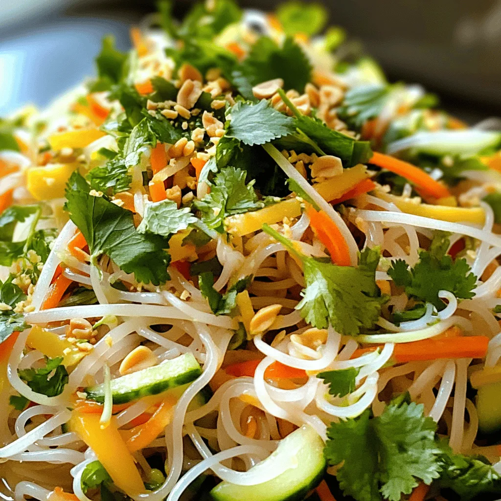 Schneller Vietnamese Noodle Salad Frisch und Lecker