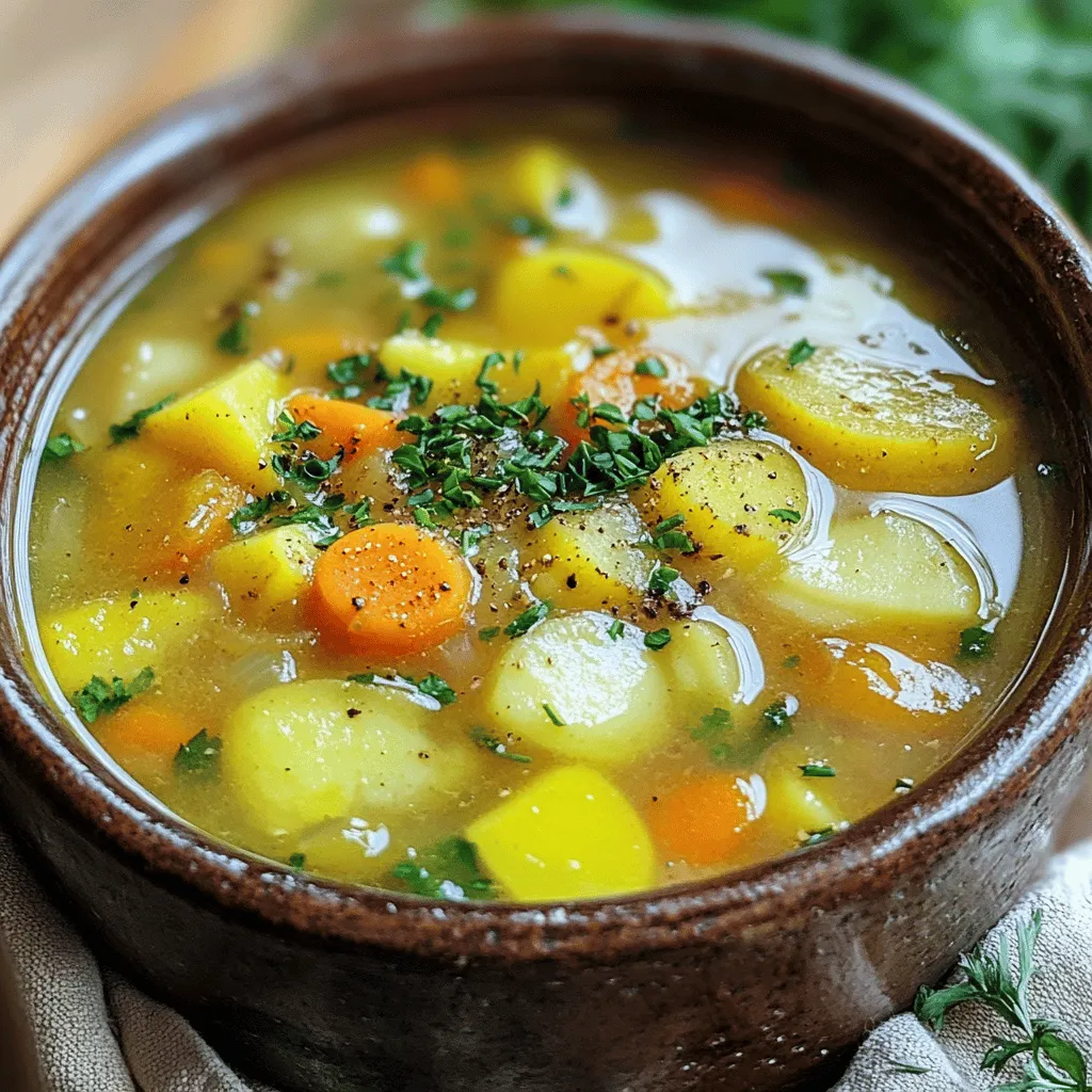 Die Zubereitung ist einfach und macht Spaß. Zuerst benötigen wir frische Zutaten. Für unsere Suppe brauchen wir 300 g irischen Speck, 1 große Zwiebel, 2 Karotten, 1 Kopf grünen Kohl und 500 g festkochende Kartoffeln. Vergessen Sie nicht die Gemüsebrühe, Thymian, Salz, Pfeffer und Butter oder Olivenöl.