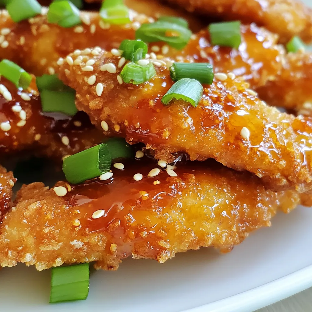 Honig-Sriracha-Hühnchenstreifen Köstliches Rezept