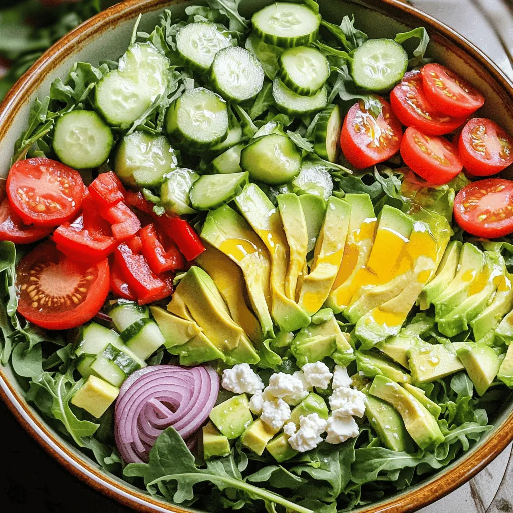 Frischer einfacher Garten-Salat für jeden Anlass