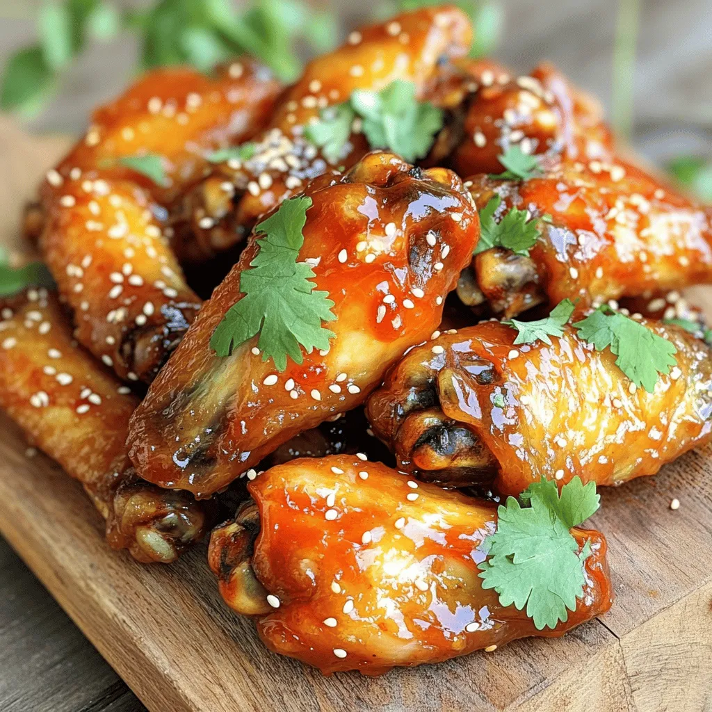 Air Fryer Honey Sriracha Wings Knusprig und Lecker