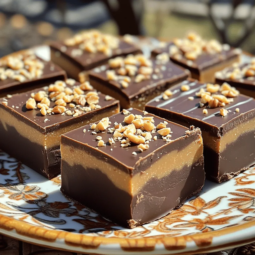 Schokoladen-Erdnussbutter-Fudge Rezept Einfach und Lecker