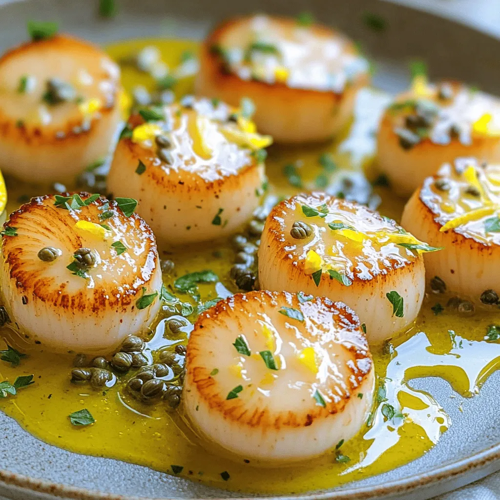 Pan Seared Scallops with Lemon Caper Sauce Rezept