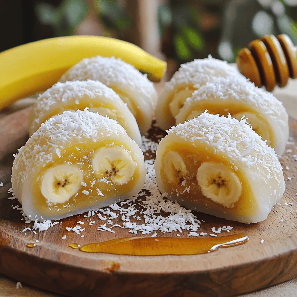 Banana Mochi Rolls Einfaches und köstliches Rezept