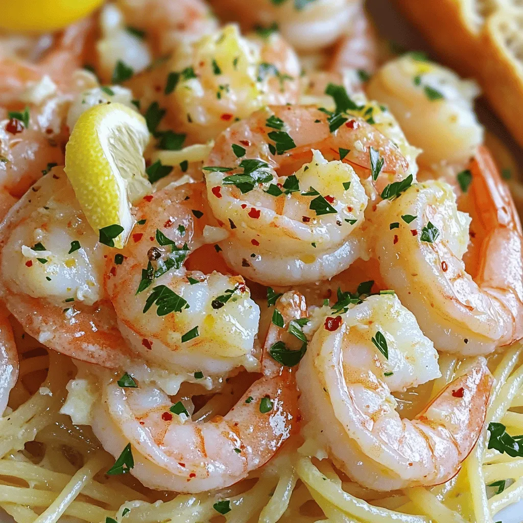 Minute Garlic Butter Shrimp Scampi Schnelles Gericht