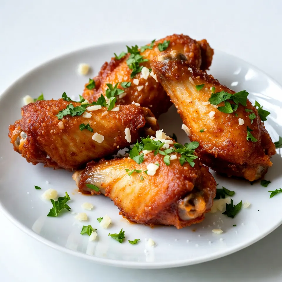 Knusprige Garlic Parmesan Air Fryer Wings Rezept