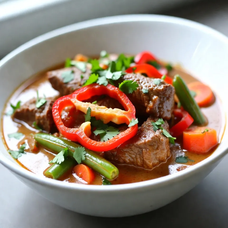 Slow Cooker Beef Coconut Curry Einfach und Lecker