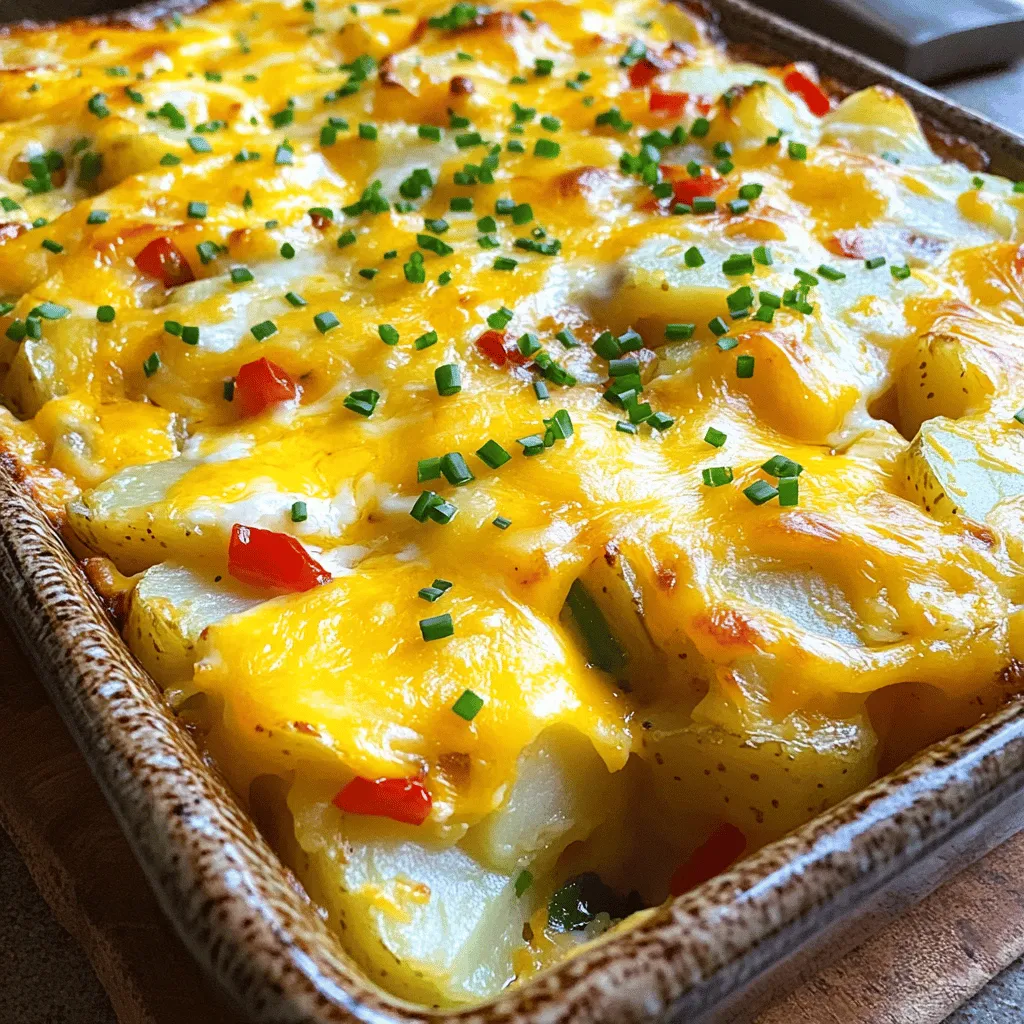 Cheesy Potato Breakfast Casserole Herzhaftes Rezept