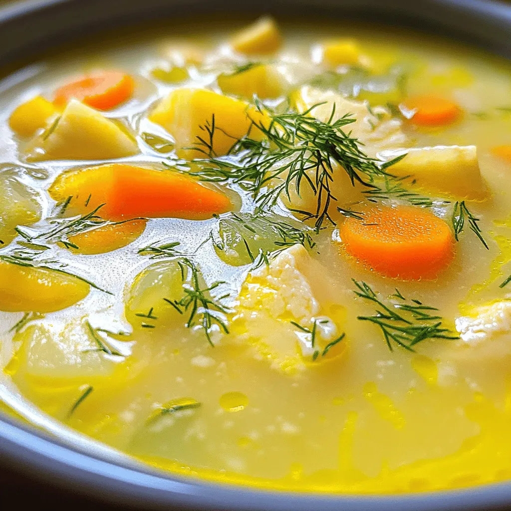 Avgolemono ist eine griechische Zitronen-Hühnchensuppe. Dieses Gericht ist leicht, frisch und sehr nahrhaft. Es hat Wurzeln in der griechischen Geschichte. Viele Familien genießen es zu besonderen Anlässen.