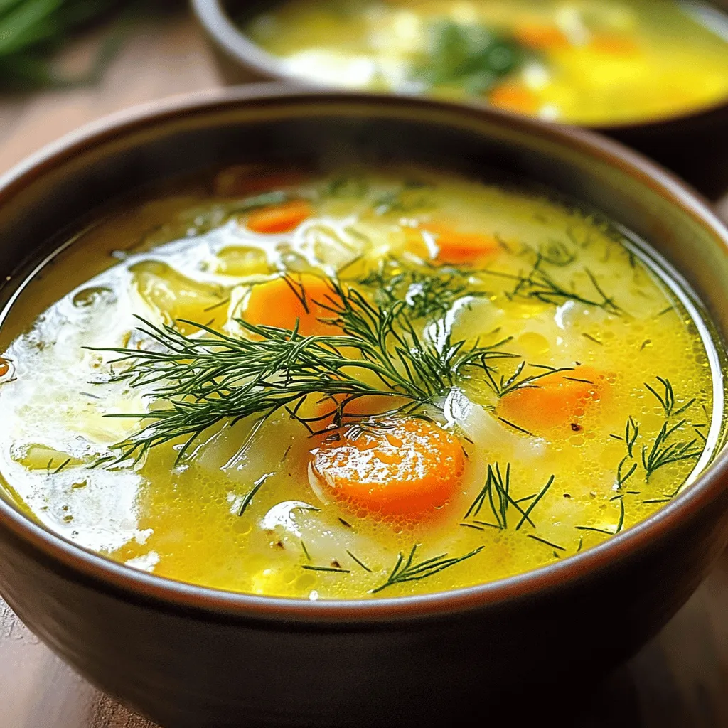 Avgolemono Griechische Zitronen-Hühnchensuppe Rezept