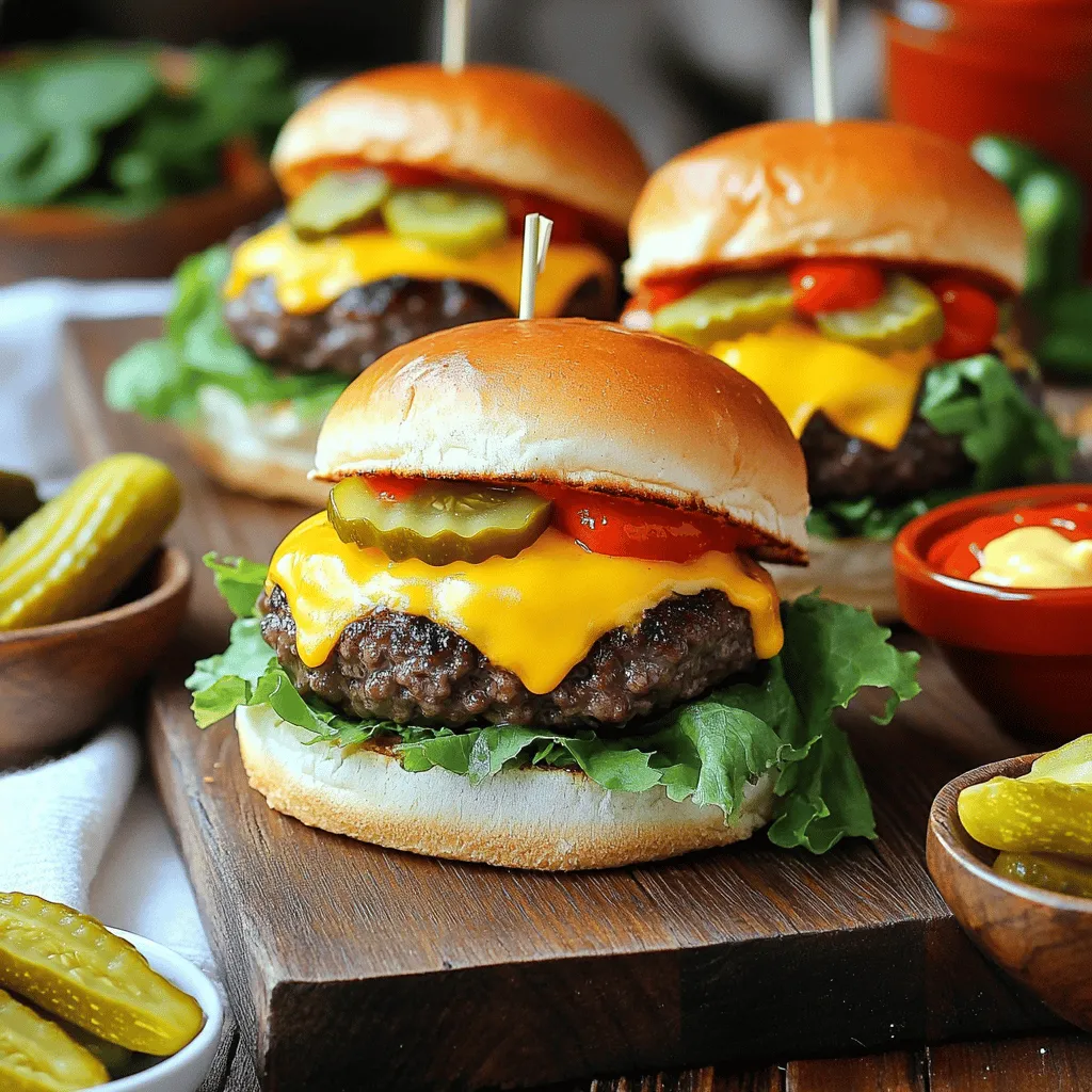 Cheeseburger Sliders Mit Spezieller Sauce Rezept
