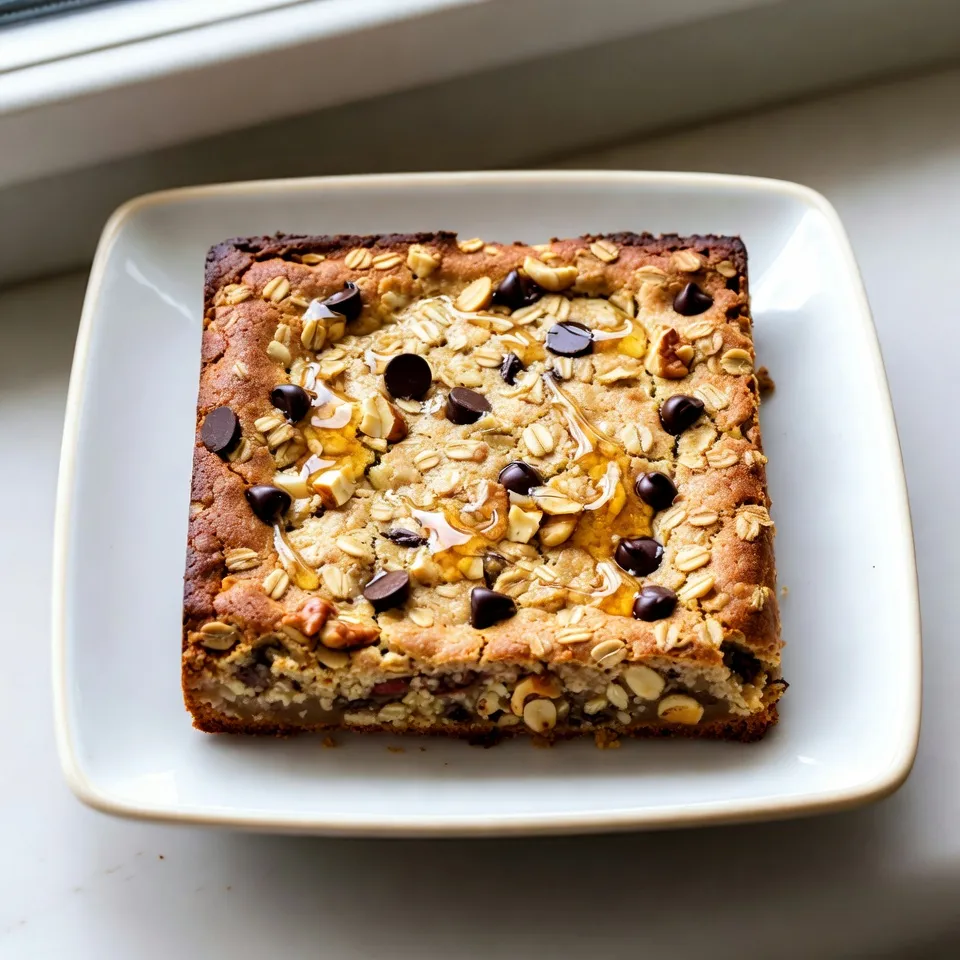 Peanut Butter Oatmeal Breakfast Bars Einfaches Rezept