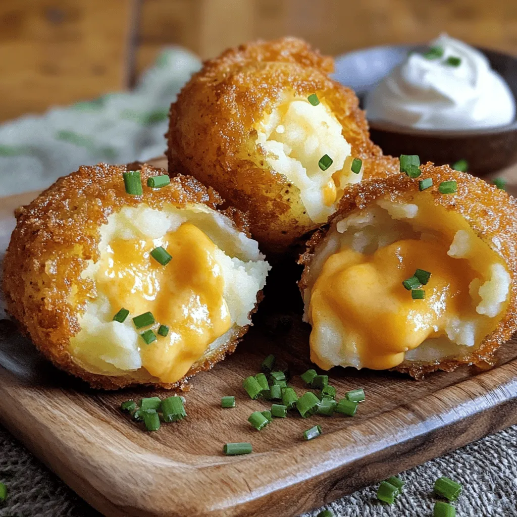Crispy Mashed Potatoes Stuffed with Cheese Genuss