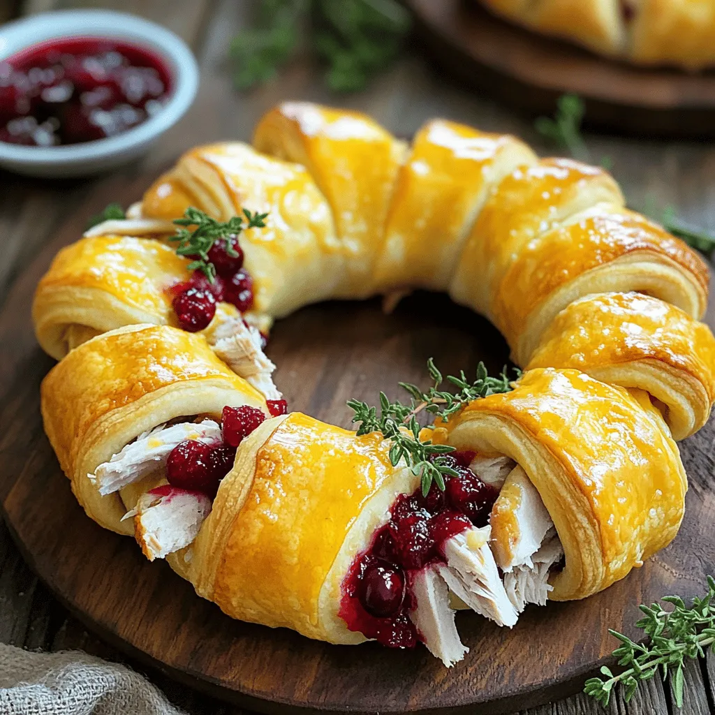 Um diesen herzhaften Truthahn-Cranberry-Crescent-Ring zuzubereiten, benötigst du einige einfache Zutaten. Du brauchst 1 Packung Crescent-Dough, 250 g gekochten Truthahn, 100 g Cranberry-Sauce, 100 g Frischkäse, 50 g geriebenen Cheddar-Käse, 1 Teelöffel getrockneten Thymian, 1 Teelöffel Knoblauchpulver, Salz, Pfeffer und 1 verquirltes Ei. Diese Zutaten machen den Ring lecker und saftig.