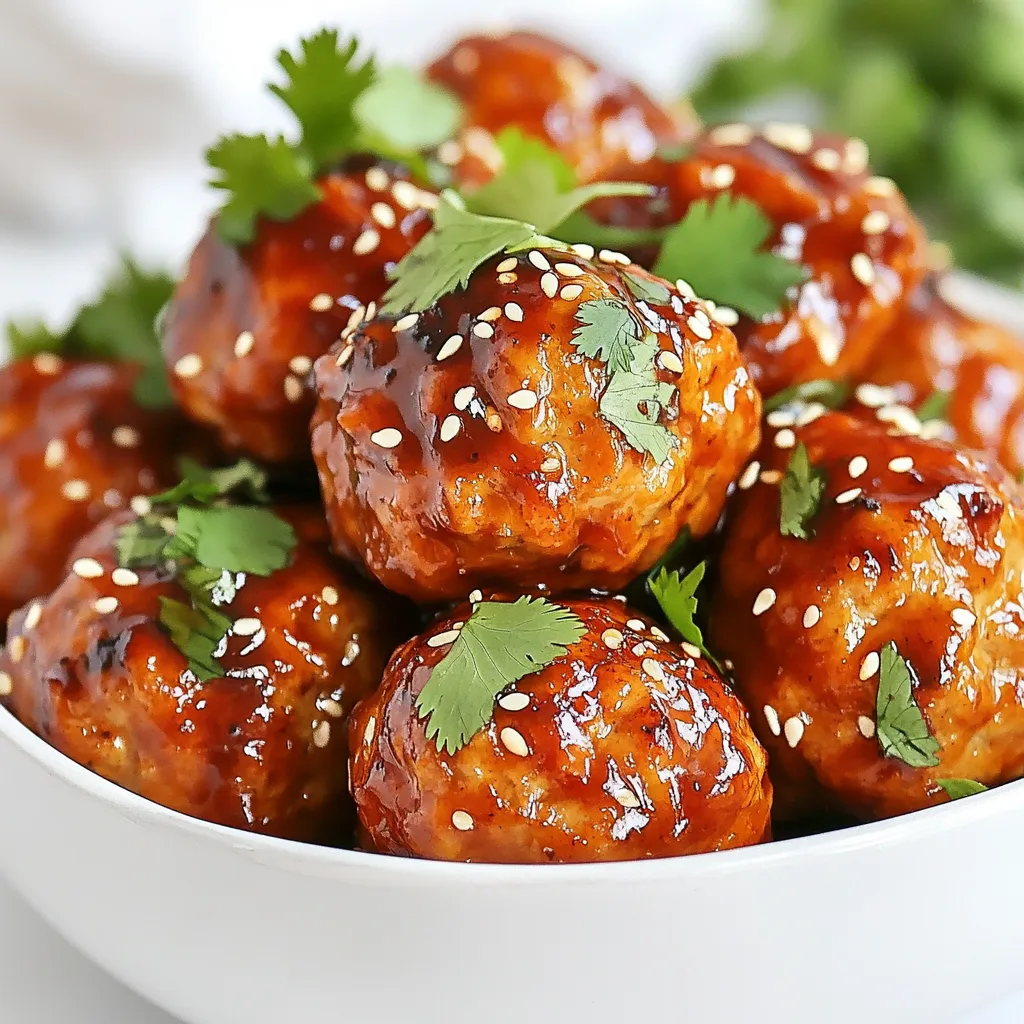 Teriyaki-Putenfleischbällchen köstlich und einfach