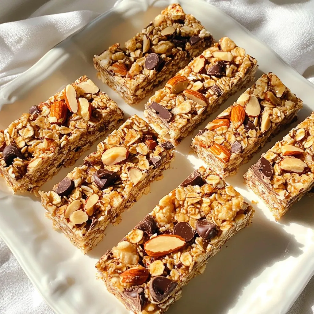 Kokos-Schokoladenstückchen-Granola-Riegel Lecker und Einfach