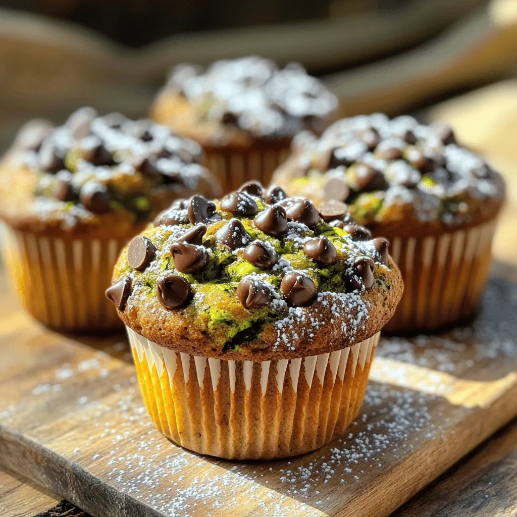 Schokoladenstückchen Zucchini-Brot Muffins Rezept