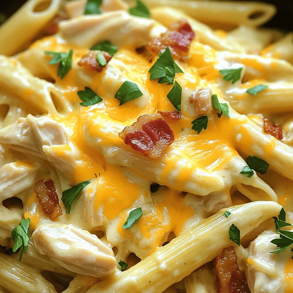 BESTE REZEPT Für Hähnchen-Bacon-Ranch-Pasta