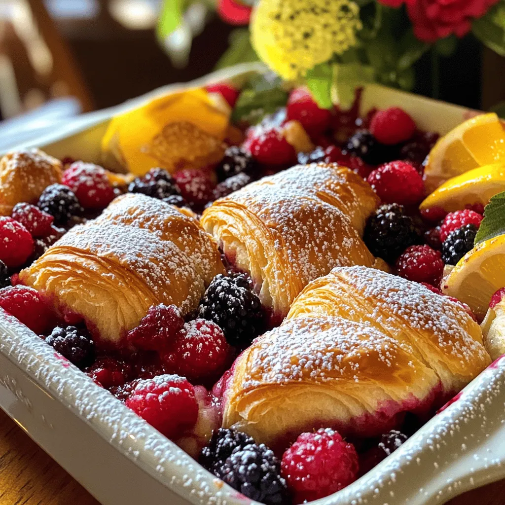 Berry Croissant Bake Einfach und Lecker Zubereitet
