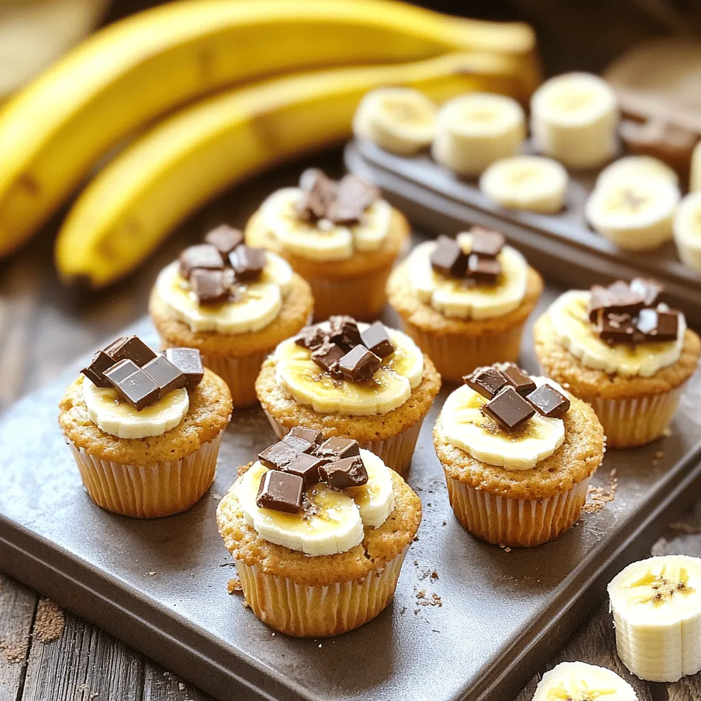 Um die besten Mini Banana Muffins zu machen, brauchst du frische Zutaten. Die wichtigsten Zutaten sind reife Bananen, Butter und Zucker. Reife Bananen sind süßer. Das macht die Muffins lecker. Butter gibt den Muffins einen reichhaltigen Geschmack. Brauner Zucker sorgt für eine schöne Karamellnote.