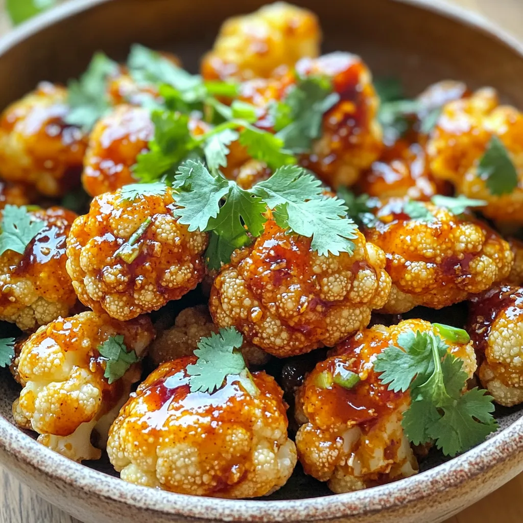 Air Fryer Sweet Chili Cauliflower Lecker und Knusprig