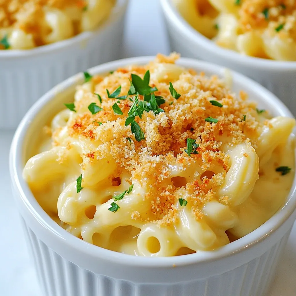 Cremiger Weißer Cheddar Mac and Cheese Genuss