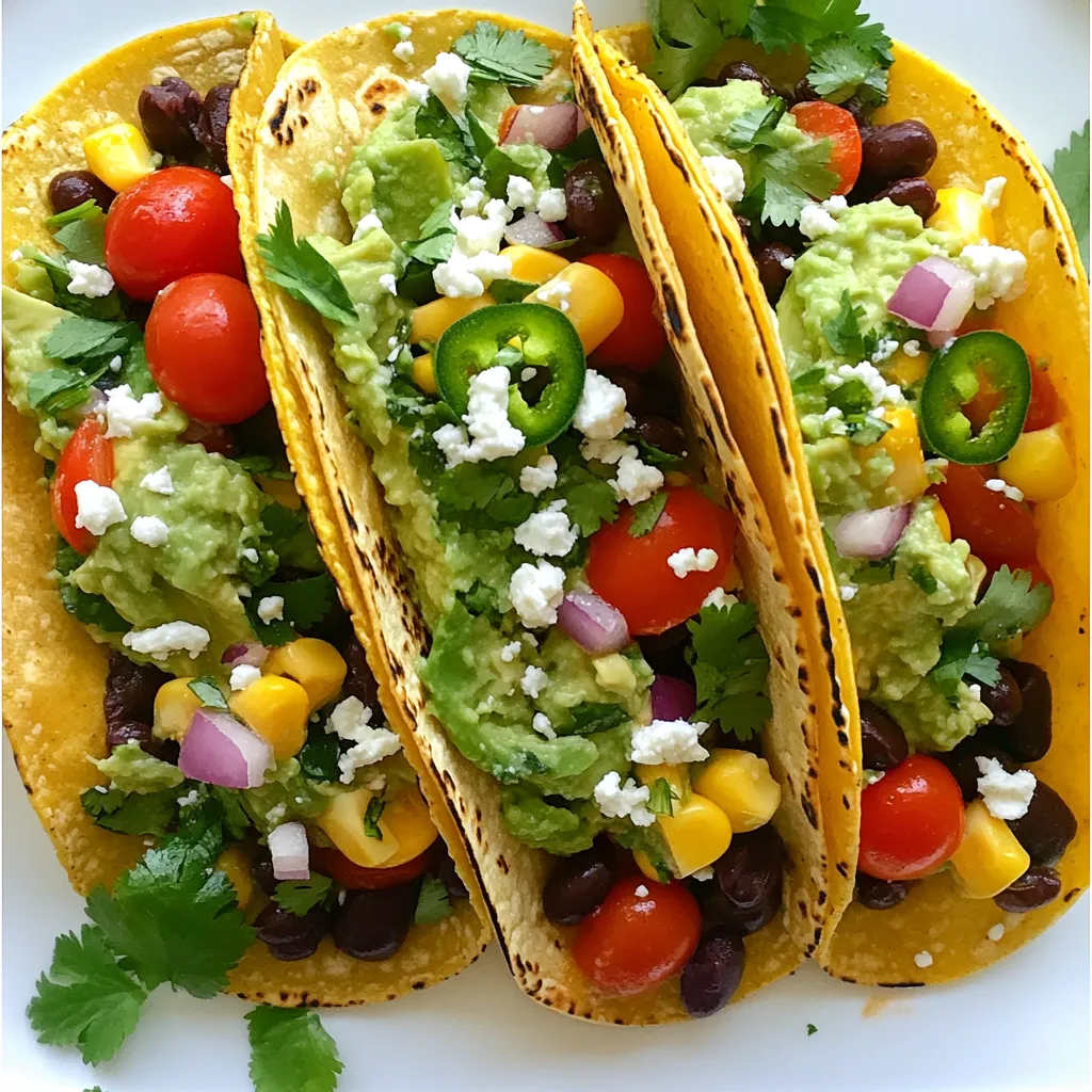 Avocado Lime Black Bean Tacos Machen Eindruck
