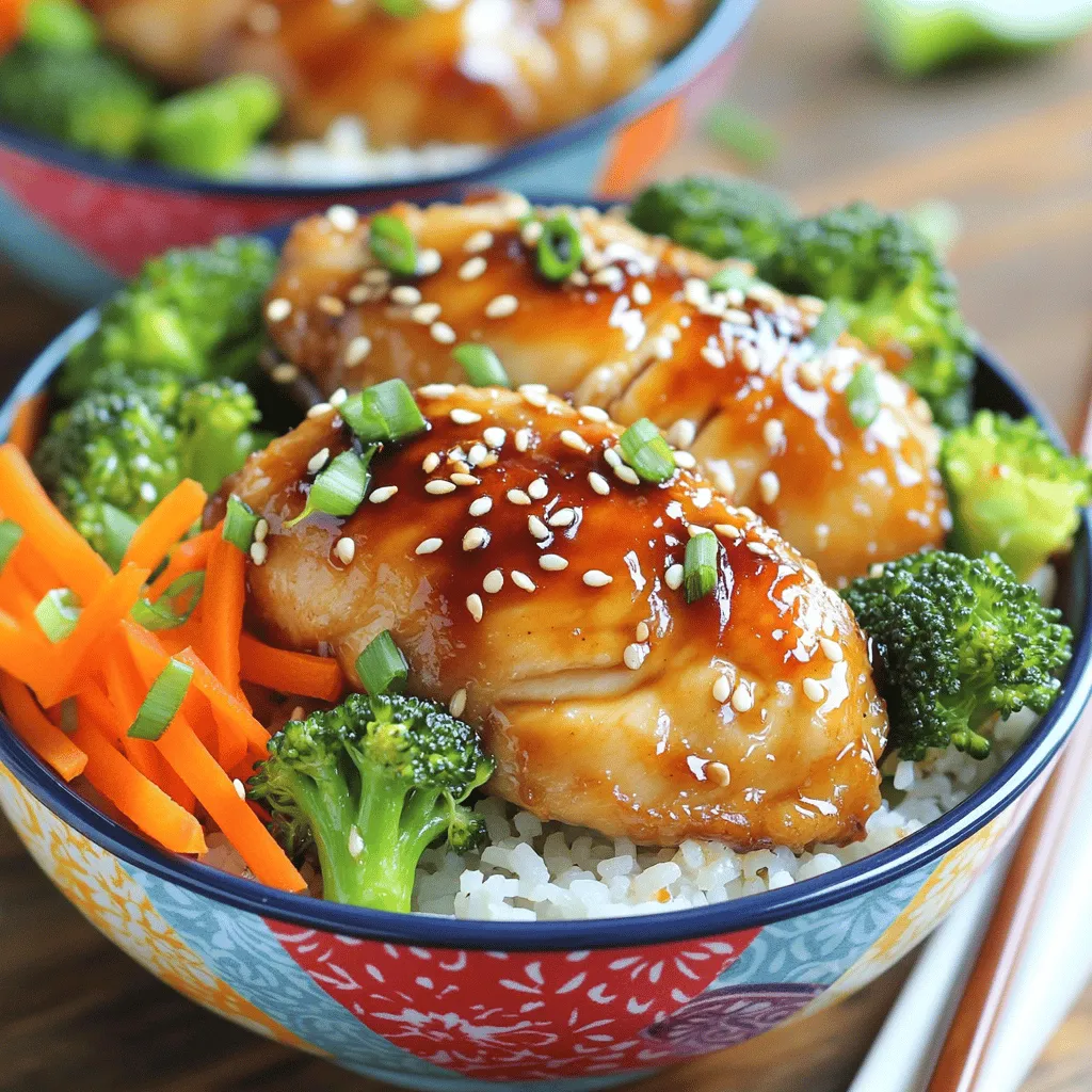 Teriyaki Chicken Rice Bowls Einfache und Leckere Mahlzeit