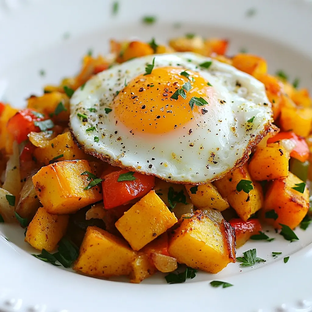 Süßkartoffel Frühstücks Hash für einen starken Start