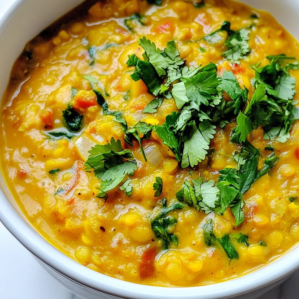 Creamy Coconut Lentil Curry Einfache und schnelle Mahlzeit
