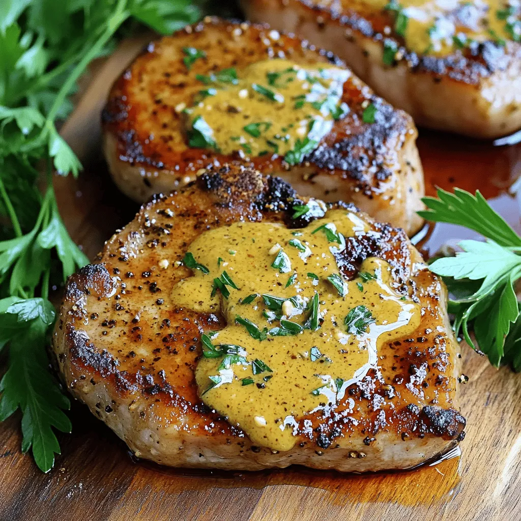 Schweinekoteletts mit Knoblauchsauce Geschmacksvoll genießen