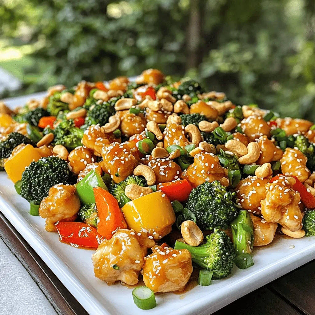 Cashew Chicken Köstlich und Einfach Zubereiten