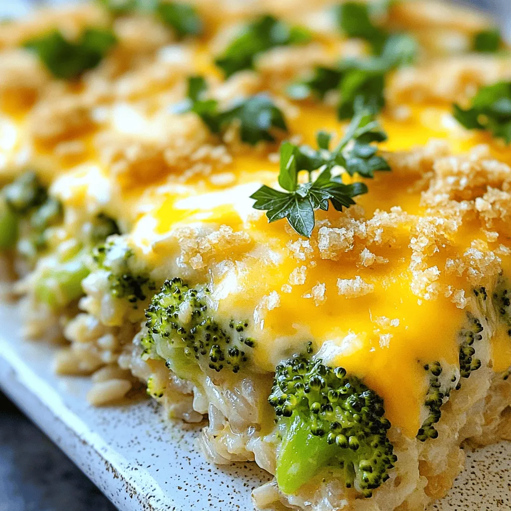Cheesy Broccoli Rice Casserole Einfaches Rezept