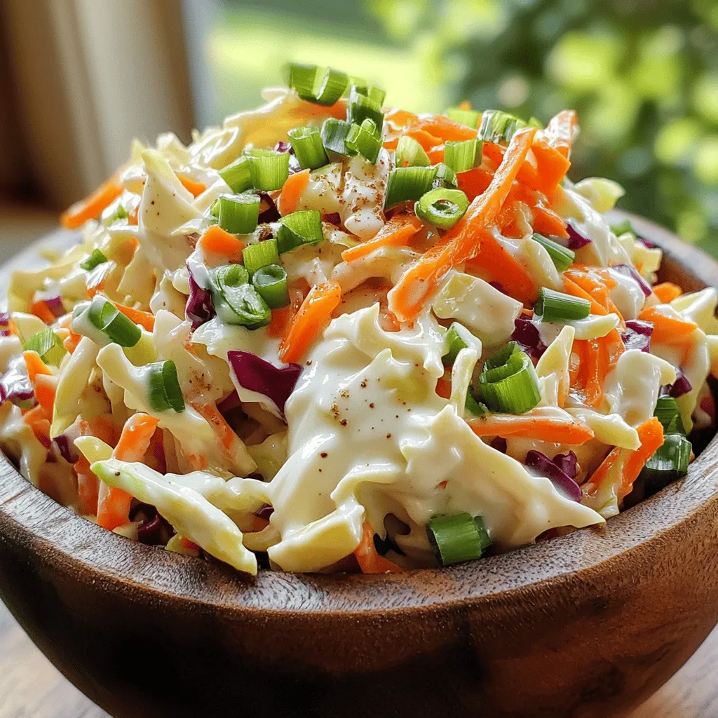 Für einen leckeren Coleslaw benötigst du einige Hauptzutaten. Diese sind: