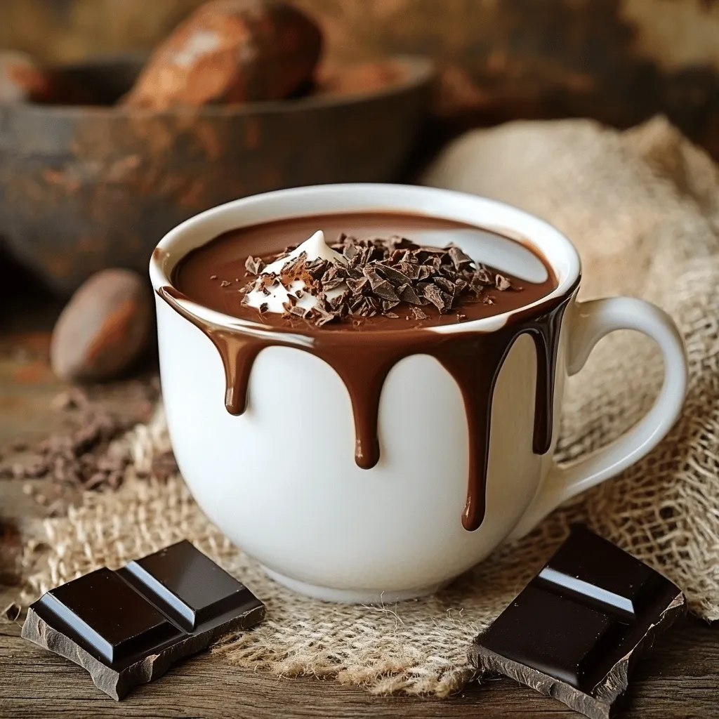 Italienische heiße Schokolade köstlich und einfach zubereiten