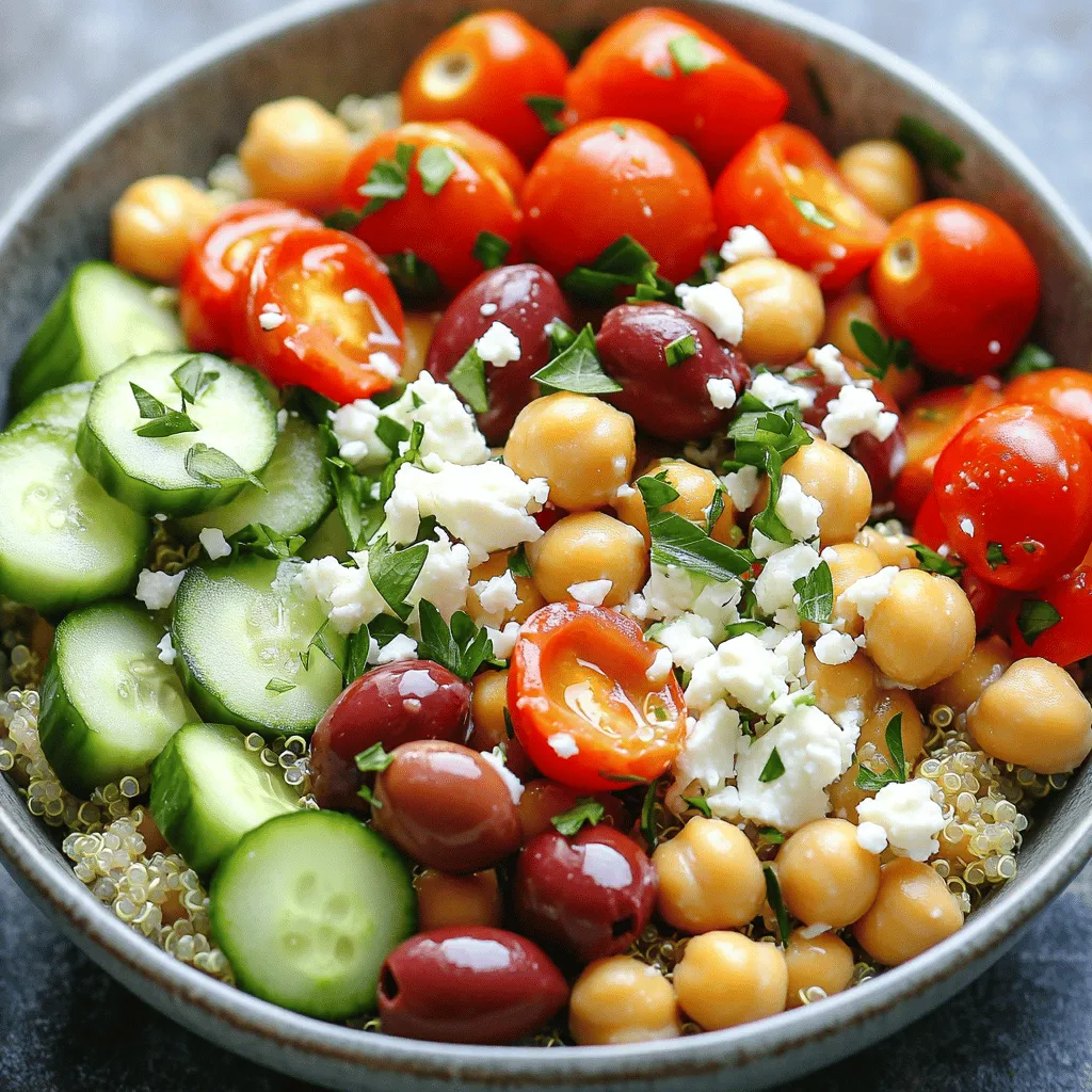 Mediterrane Kichererbsenschüssel voller Nährstoffe