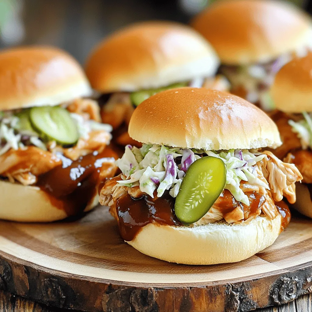 Instant Pot BBQ Chicken Sliders Schnelles Rezept