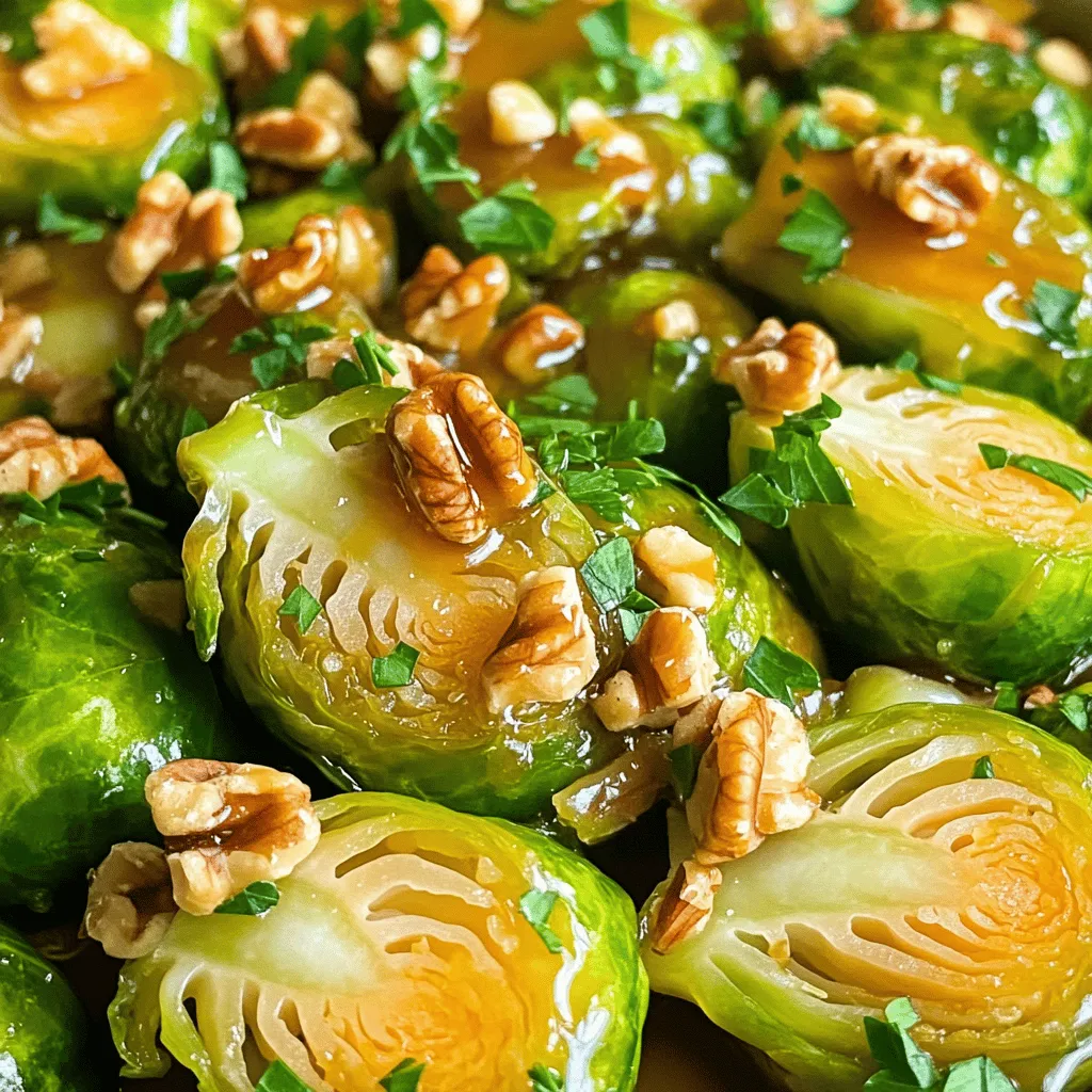 Leckere Slow Cooker Maple Glazed Brussels Sprouts