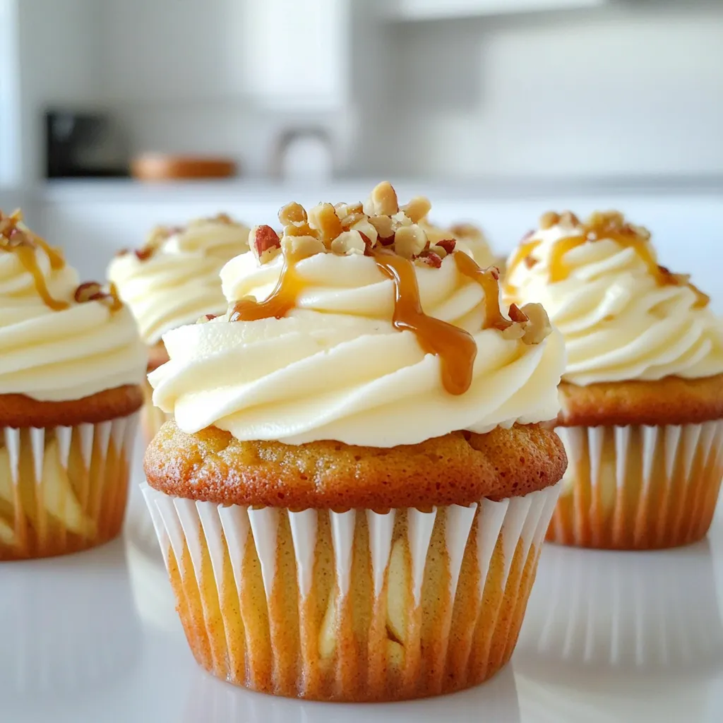 Karamell-Apfel-Frischkäse-Küchlein Lecker und Saftig