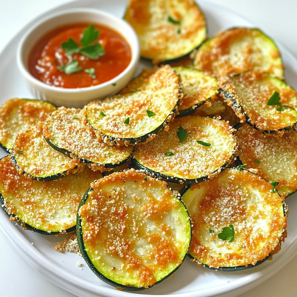 Air Fryer Crispy Parmesan Zucchini Chips Rezept
