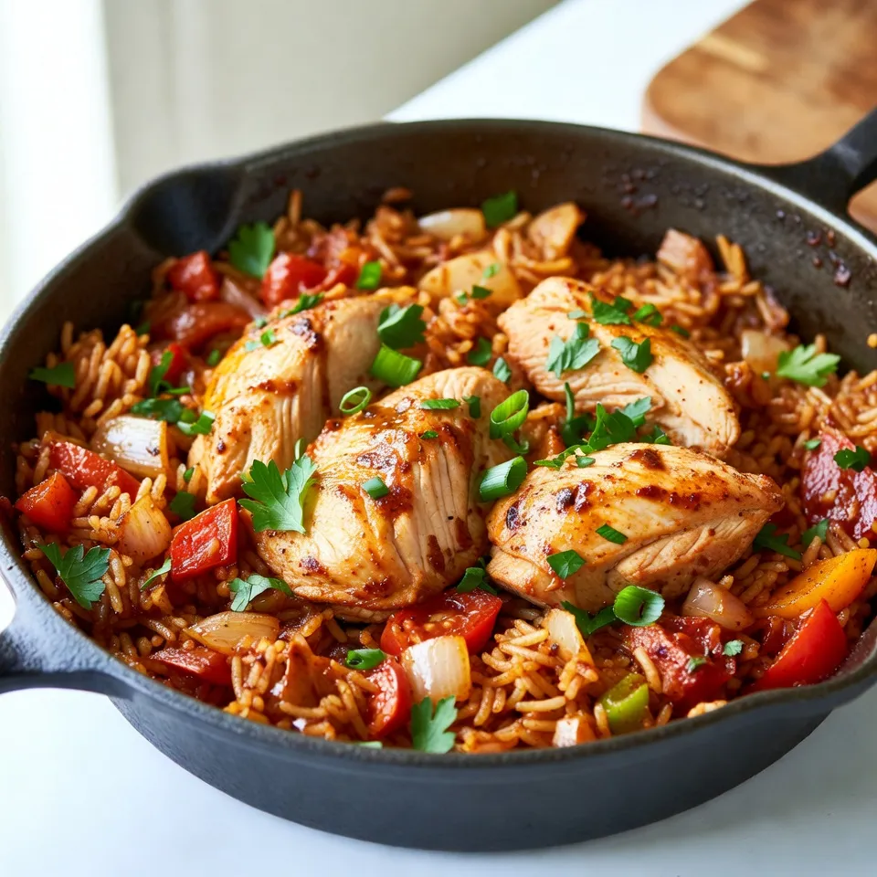 Cajun Chicken Rice Skillet Schnelle und einfache Mahlzeit
