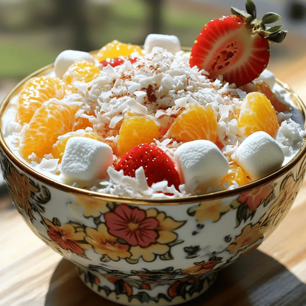 Ambrosia Salad Frisch und Einfach Selbstgemacht