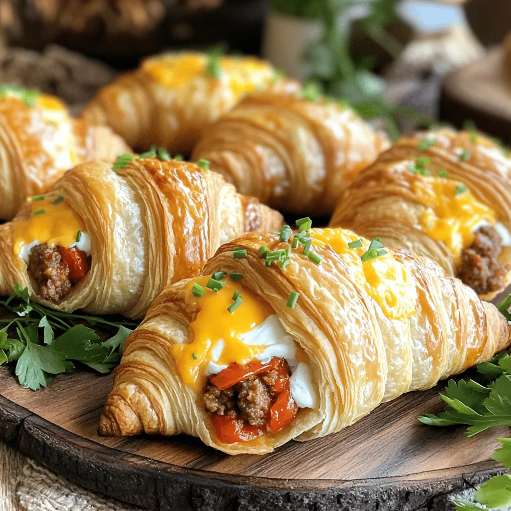 Savory Rotel Sausage Cream Cheese Crescents Rezept