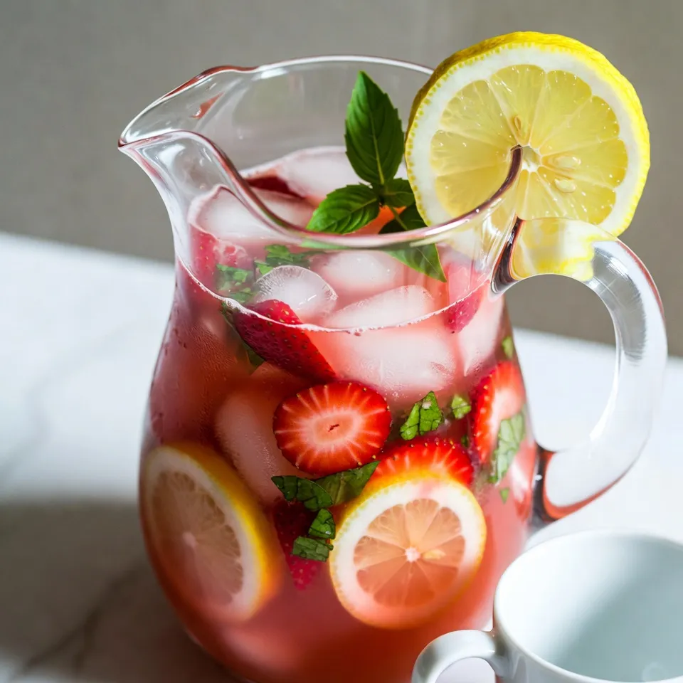 Erdbeer Basilikum Limonade Frisch und Erfrischend