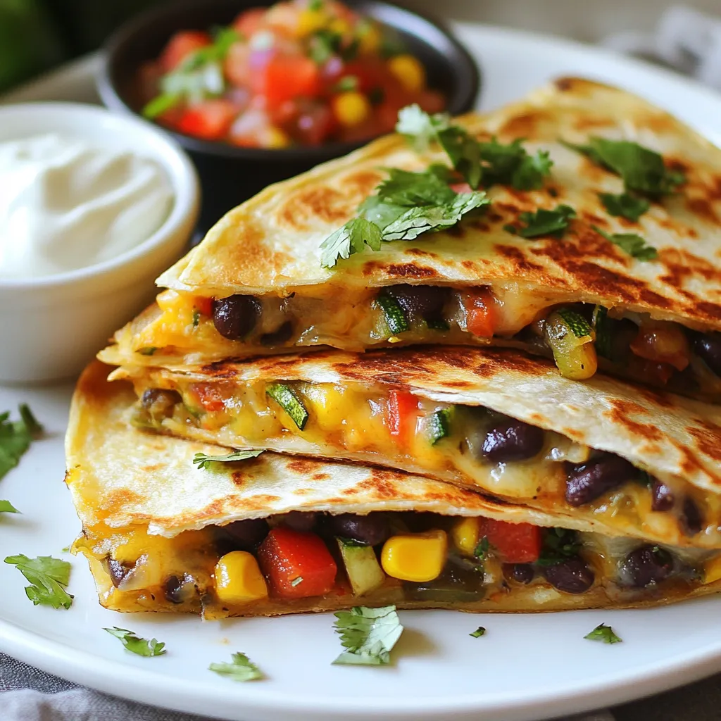 Schmackhafte Black Bean Veggie Quesadillas Rezept