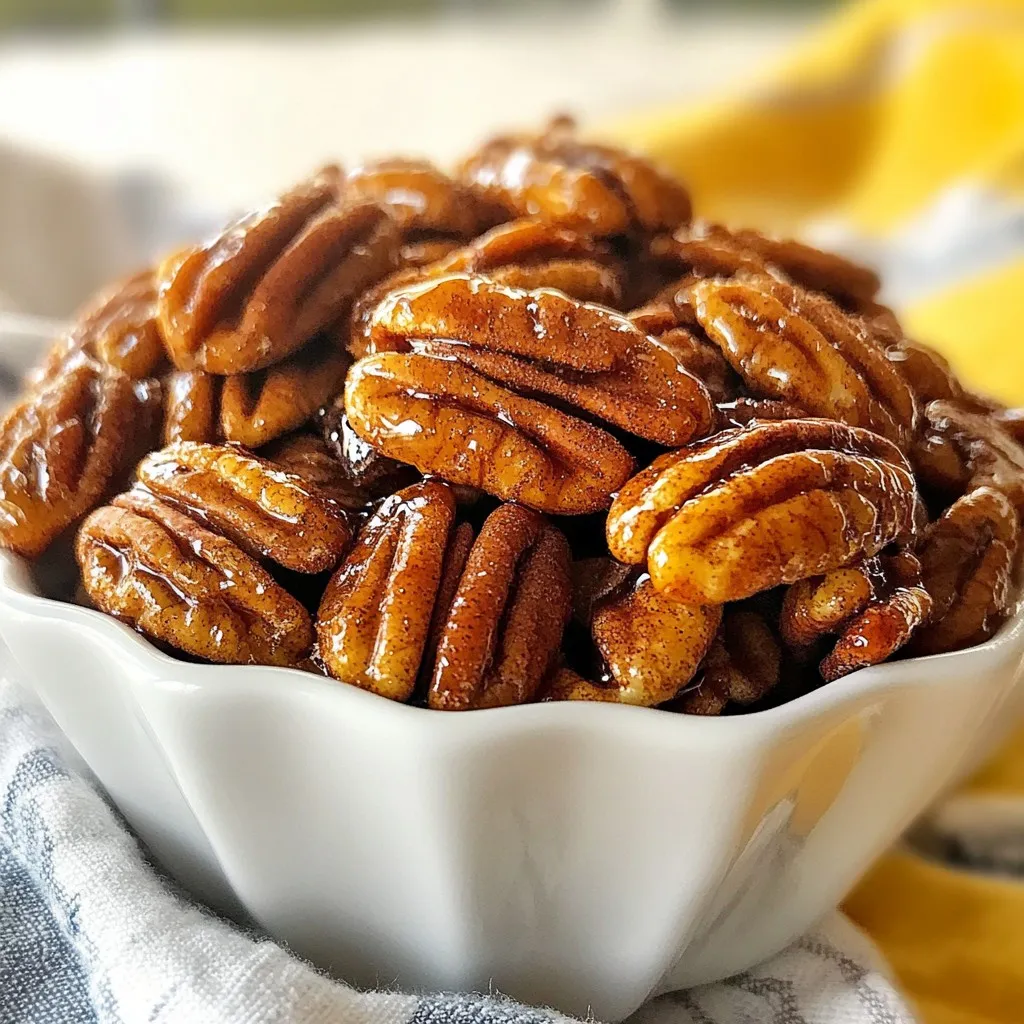 Maple Cinnamon Roasted Pecans Einfache und Leckereien