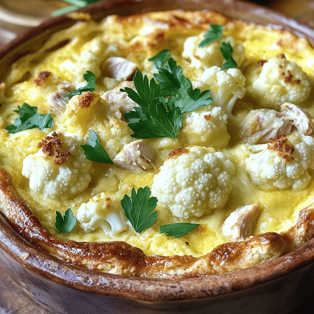 Clafoutis de Chou-Fleur et Dinde Einfache Köstlichkeit