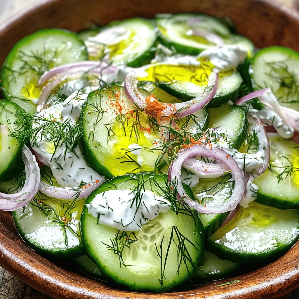 Gurken-Dill-Salat Frisch und Belebend für den Sommer