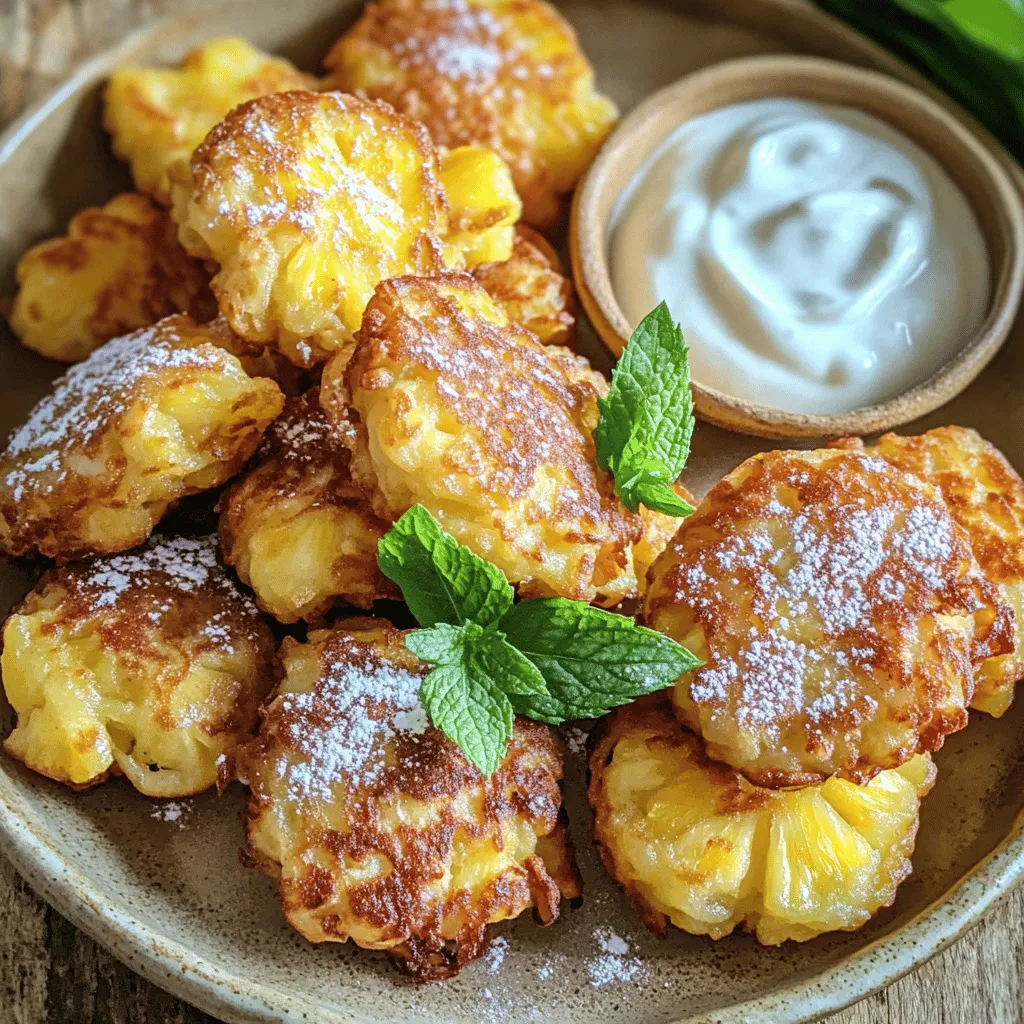 Leckere Ananas Fritters Einfaches Rezept für Genuss