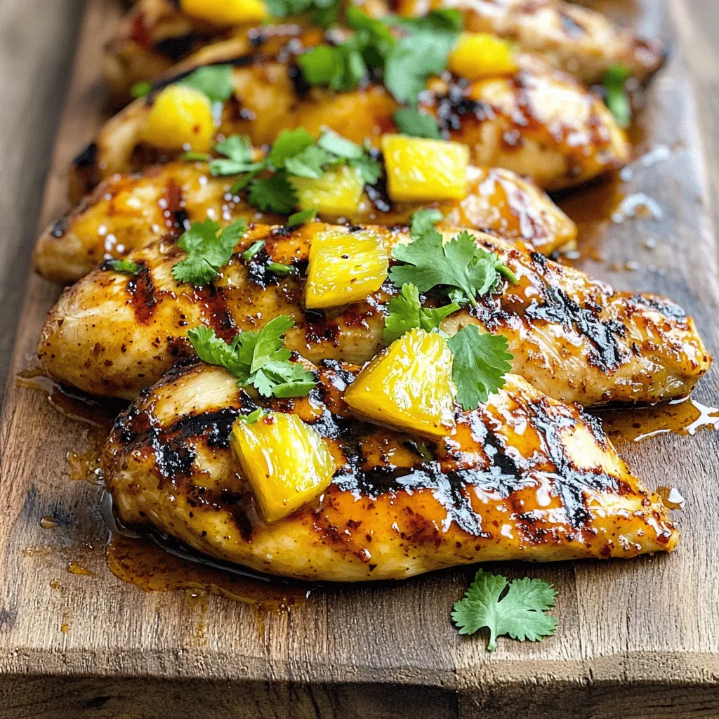 Chili Pineapple Grilled Chicken Einfach und Köstlich